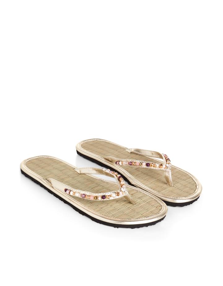 Monsoon Cipriani Beaded Seagrass Flip Flops