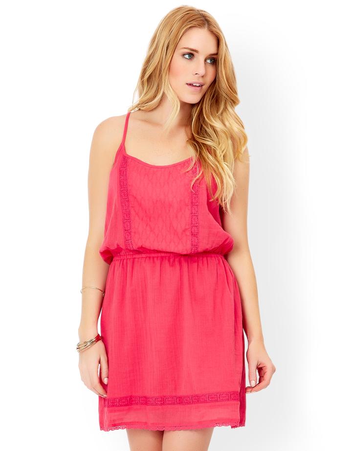 Monsoon Teaberry Waisted Strappy Dress