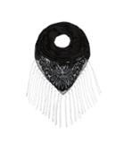 Monsoon Lace Triangle Burnout Scarf
