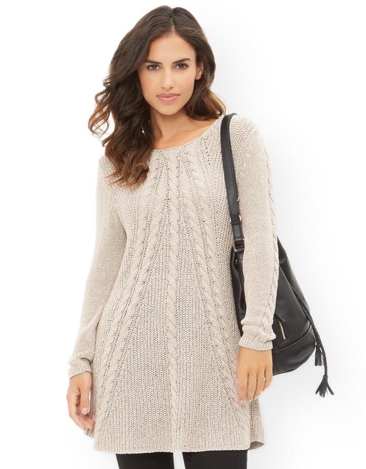 Monsoon Cassie Cable Tunic Dress