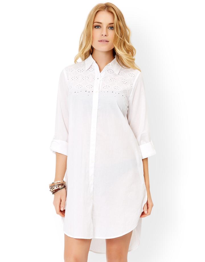 Monsoon Mila Cutwork Shirt Beach Dress