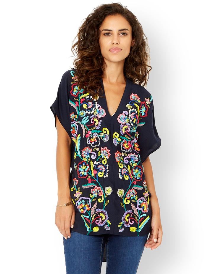 Monsoon Ella Embellished Top