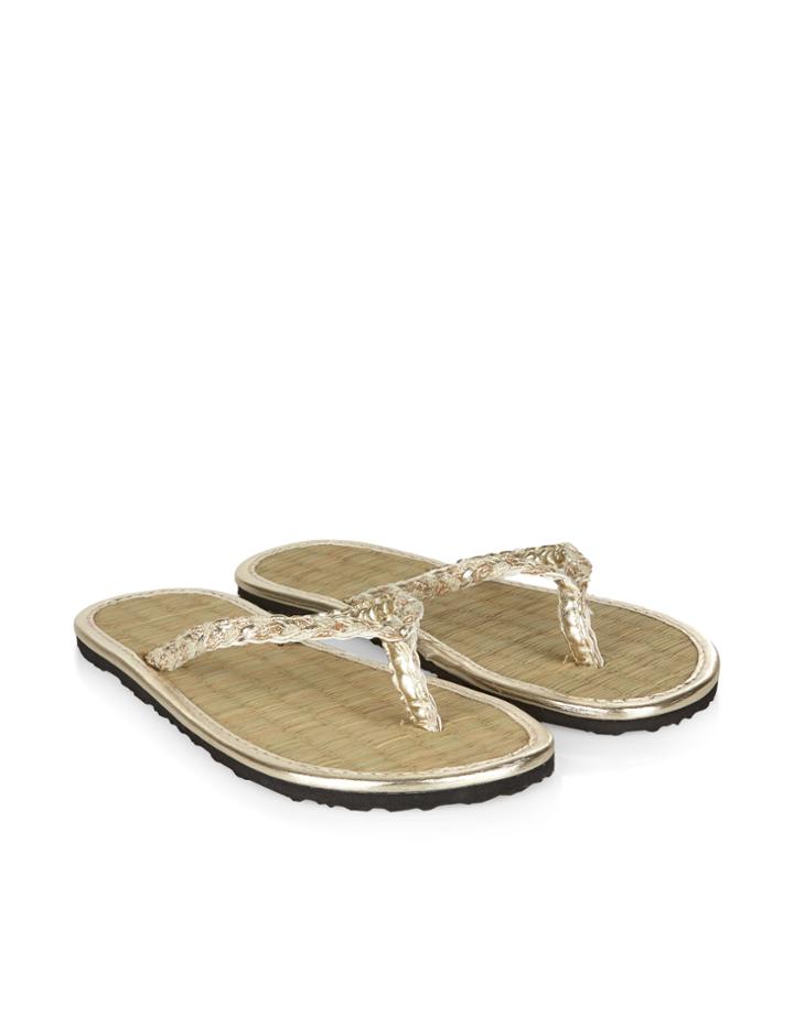 Monsoon Leila Plaited Seagrass Flip Flops