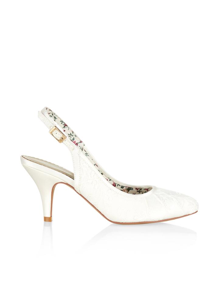 Monsoon Marie Vintage Pleat Lace Slingback
