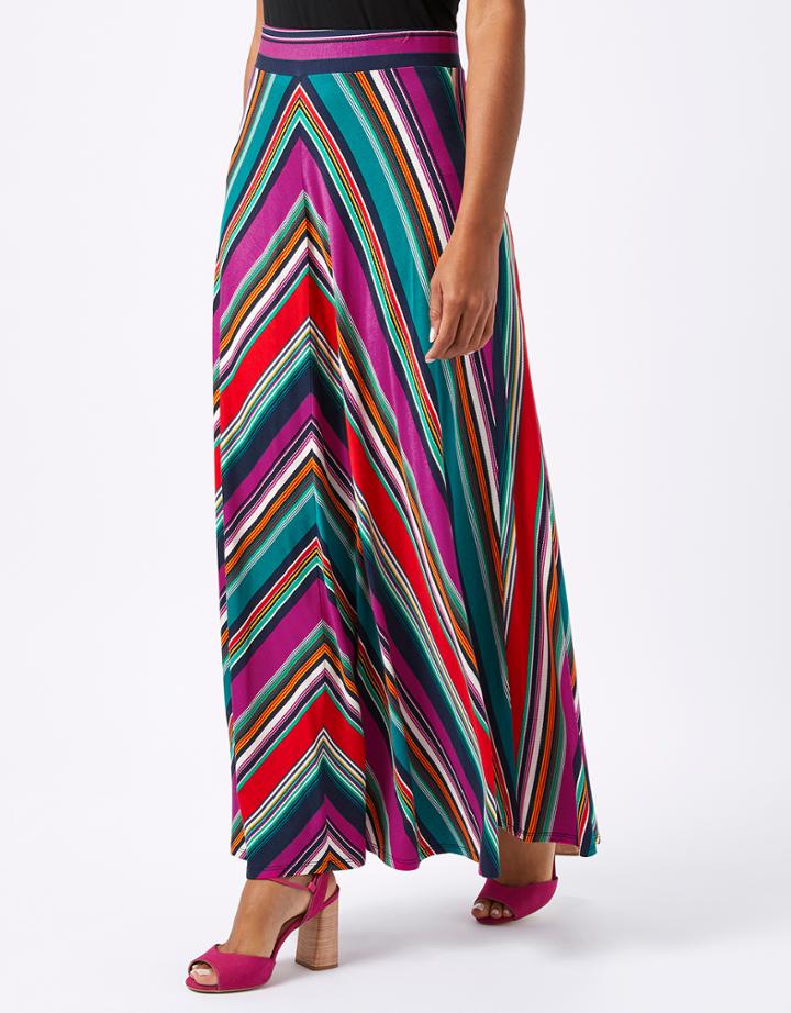 Monsoon Savannah Stripe Maxi Skirt
