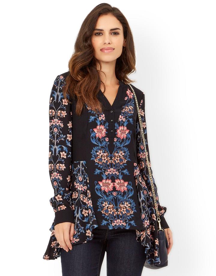 Monsoon Blume Print Top
