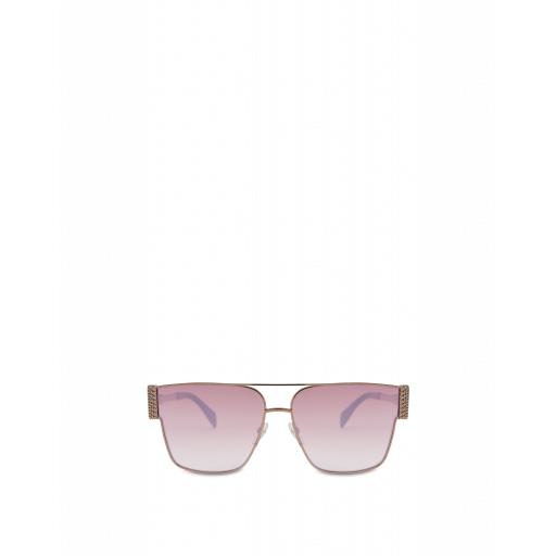Moschino Bijou Chain Sunglasses Woman Pink Size Single Size