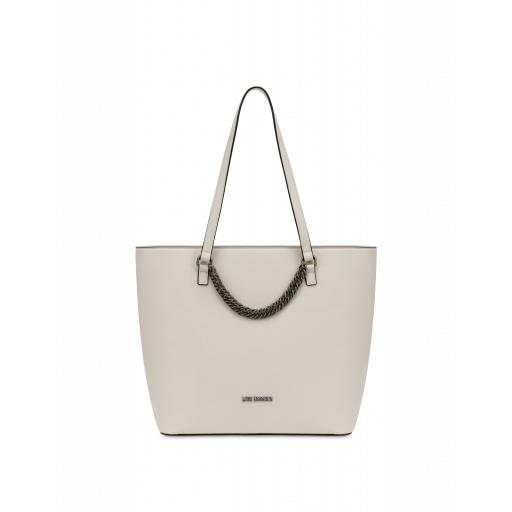 Love Moschino Shopper With Chain Woman Beige Size Single Size