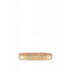 Moschino Laminated Belt With Logo And Rhinestones Woman Gold Size 40 It - (6 Us)