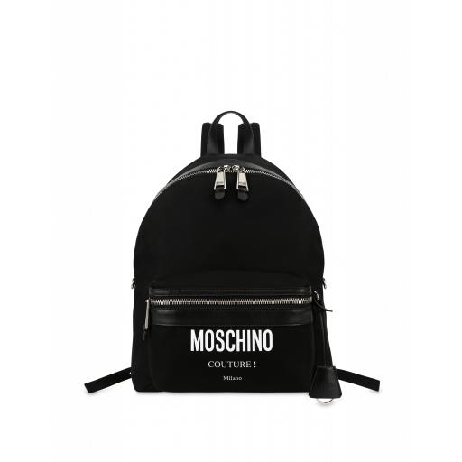 Moschino Moschino Couture Cordura Nylon Backpack Man Black Size U It - (one Size Us)