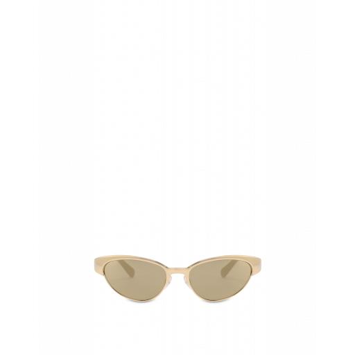 Moschino Cat-eye Metal Sunglasses Woman Gold Size Single Size