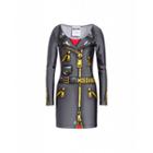 Moschino Lycra Dress Pixel Capsule Woman Grey Size 38 It - (4 Us)