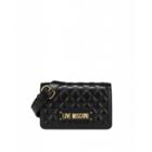 Love Moschino Quilted Shoulder Bag With Logo Woman Black Size U It - (one Size Us)