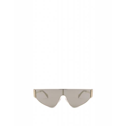 Moschino Flat-top Bijou Chain Sun Mask Woman Gold Size Single Size
