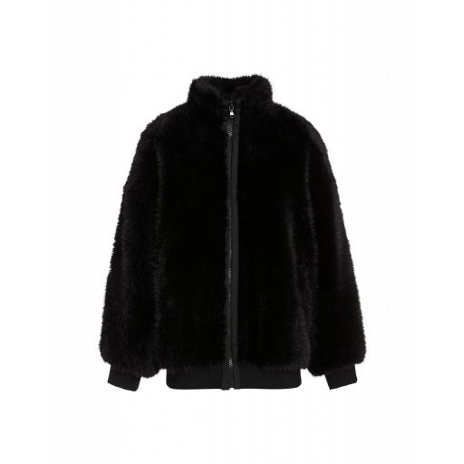 Moschino Teddy Bear Faux Fur Woman Black Size 38 It - (4 Us)