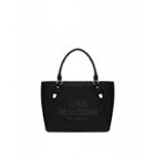 Love Moschino Embroidery Logo Shopper Woman Black Size Single Size