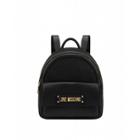 Love Moschino Jacquard Logo Backpack Woman Black Size U It - (one Size Us)