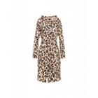 Boutique Moschino Cady Leopard Print Dress Woman Beige Size 38 It - (4 Us)