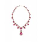 Moschino Necklace With Crystals Woman Pink Size U It - (one Size Us)