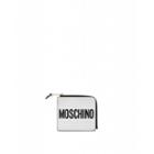 Moschino Leather Wallet With Logo Woman White Size U It - (one Size Us)