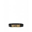 Moschino Belt In Leather With Logo Woman Black Size 44 It - (10 Us)
