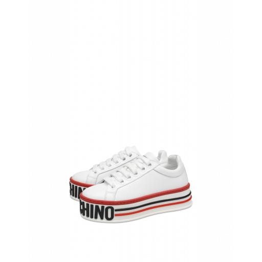Moschino Platform Sneakers Woman White Size 36