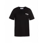 Moschino Jersey T-shirt With Logo Woman Black Size 42 It - (8 Us)