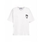 Moschino Teddy Label Jersey T-shirt Woman White Size 40 It - (6 Us)