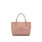 Love Moschino Embroidery Logo Shopper Woman Pink Size Single Size