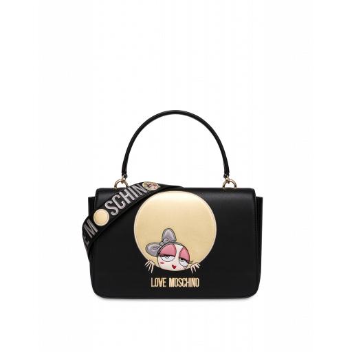 Love Moschino Look At Me Doll Handbag Woman Black Size U It - (one Size Us)