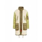 Moschino Ecofur And Nylon Coat Man White Size 52 It - (42 Us)