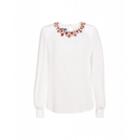 Moschino Blouse With Necklace Woman White Size 42 It - (8 Us)