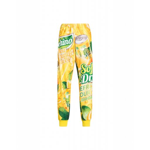 Moschino Packaging Print Jogging Woman Yellow Size 42 It - (8 Us)