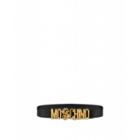 Moschino Belt With Logo And Dollar Stud Woman Black Size 38 It - (4 Us)
