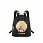 Love Moschino Look At Me Doll Backpack Woman Black Size U It - (one Size Us)