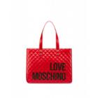 Love Moschino Quilted Maxi Shopper With Logo Woman Red Size U It - (one Size Us)