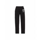 Moschino Teddy Label Fleece Jogging Woman Black Size 46 It - (12 Us)