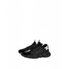 Moschino Teddy Run Sneakers With Jacquard Logo Man Black Size 39