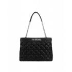Love Moschino Quilted Shopper With Studs Woman Black Size U It - (one Size Us)