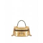 Moschino Dollar Studs Laminated Beauty Bag Woman Gold Size U It - (one Size Us)