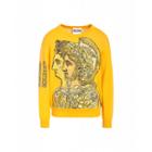 Moschino Roman Gods Wool Pullover Man Yellow Size 50 It - (40 Us)