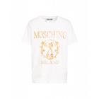 Moschino Roman Double Question Mark Jersey T-shirt Man White Size 56 It - (46 Us)