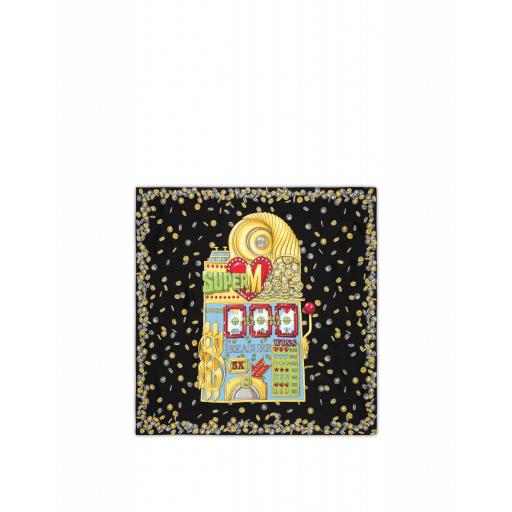 Moschino Slot Machine Foulard Woman Black Size Single Size