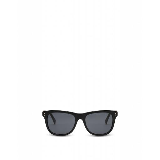 Moschino Square Sunglasses With Lettering Logo Woman Black Size Single Size