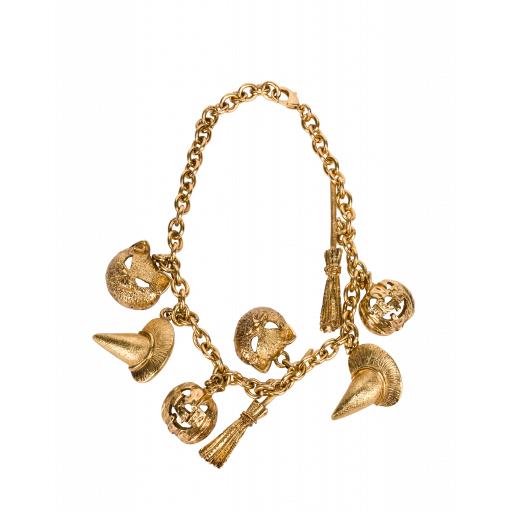Moschino Charms Necklace Woman Gold Size U It - (one Size Us)
