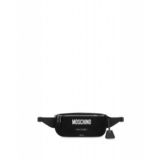 Moschino Moschino Couture Cordura Nylon Waist Bag Man Black Size U It - (one Size Us)