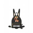 Moschino Roman Teddy Bear Mini Backpack Woman Black Size U It - (one Size Us)