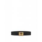 Moschino Double Question Mark Leather Belt Man Black Size 46 It - (30 Us)