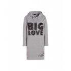 Love Moschino Big Love Fleece Dress Woman Grey Size 38 It - (4 Us)