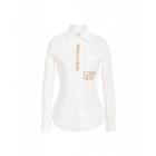 Moschino Roman Embroidery Poplin Shirt Woman White Size 46 It - (12 Us)